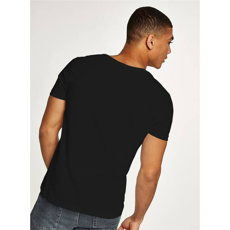 Lässig en figuuraccentuerend heren V-hals T-shirt