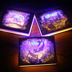 Exclusieve 3D nachtlamp 3D carving — afbeelding 1