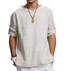 Adrian shirt – mannen linnen T-shirt