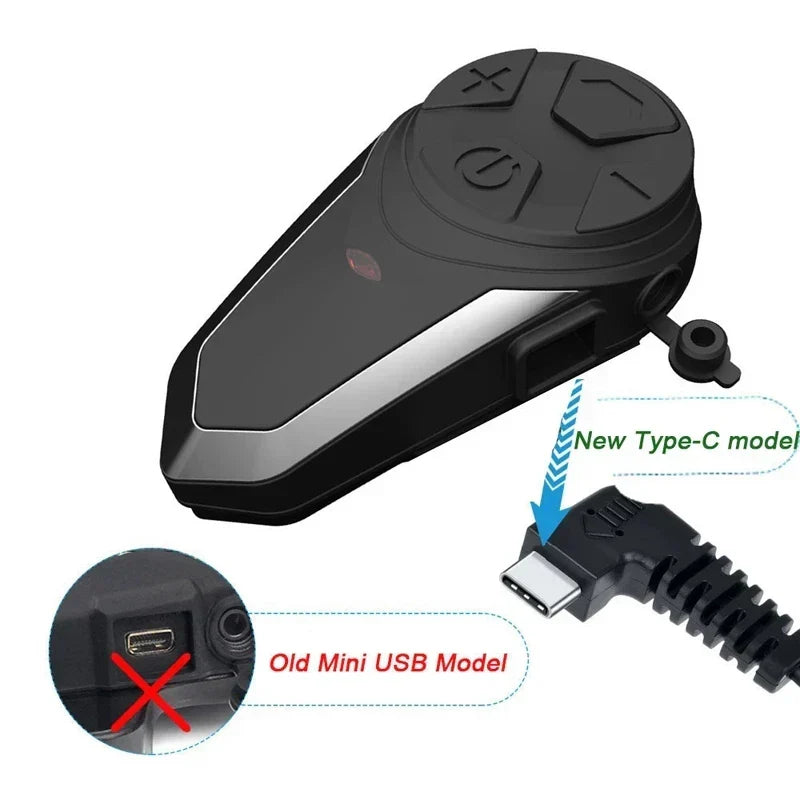 Bluetooth-motorhelmintercom RoadLink S3 met FM en bereik van 1.000 m