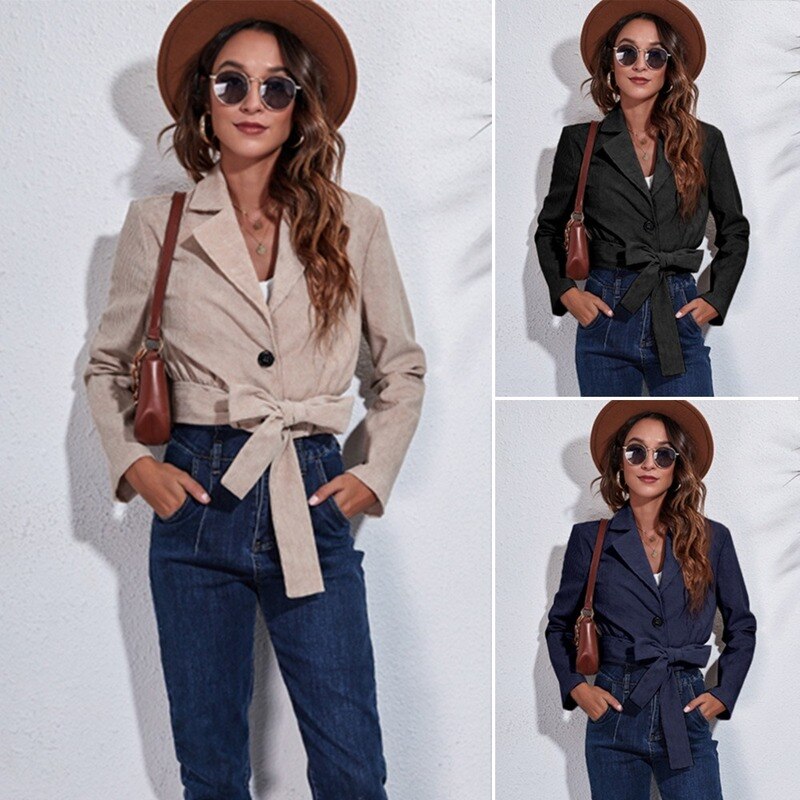 Crop tussenjas voor dames