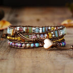 Natural stone – handgemaakte armband