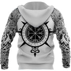 Viking hoodie met runen- en krijgermotieven