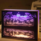 Exclusieve 3D nachtlamp 3D carving — afbeelding 9