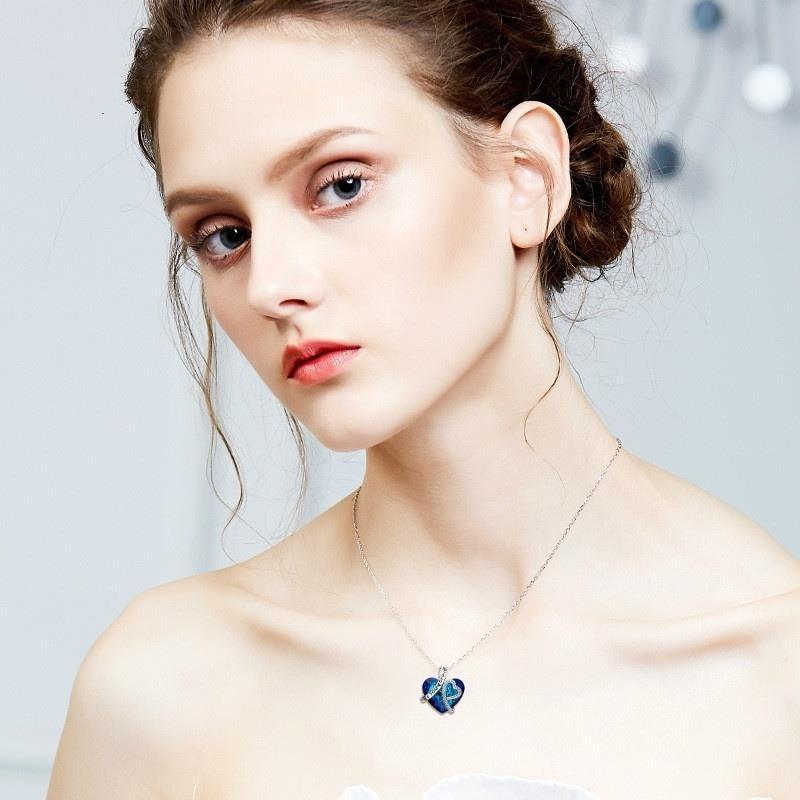 Kristallen ketting I Love You Forever