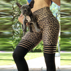 Sportlegging met luipaardprint