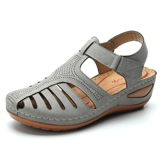 Leren dames sandalen