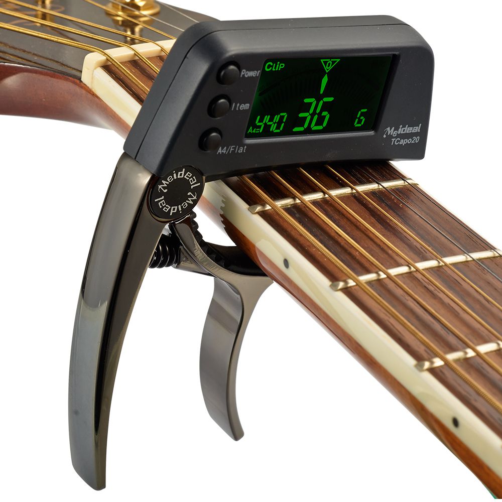2-in-1 gitaar capo & tuner