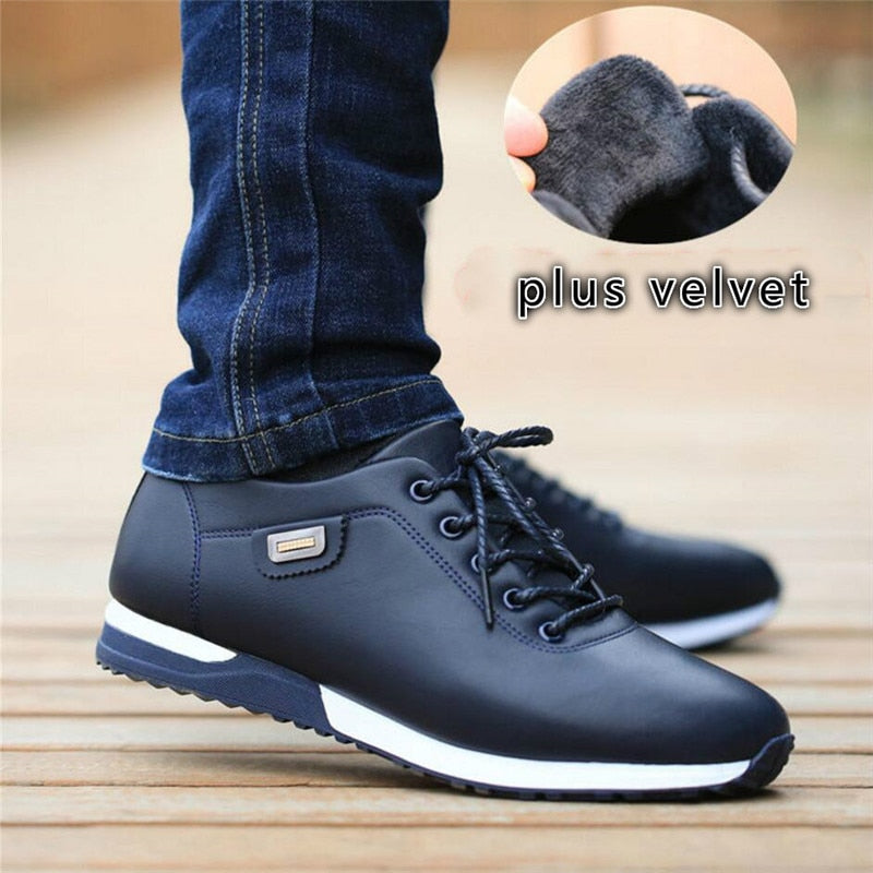 Herensneakers met zachte fluwelen voering
