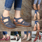 Leren dames sandalen