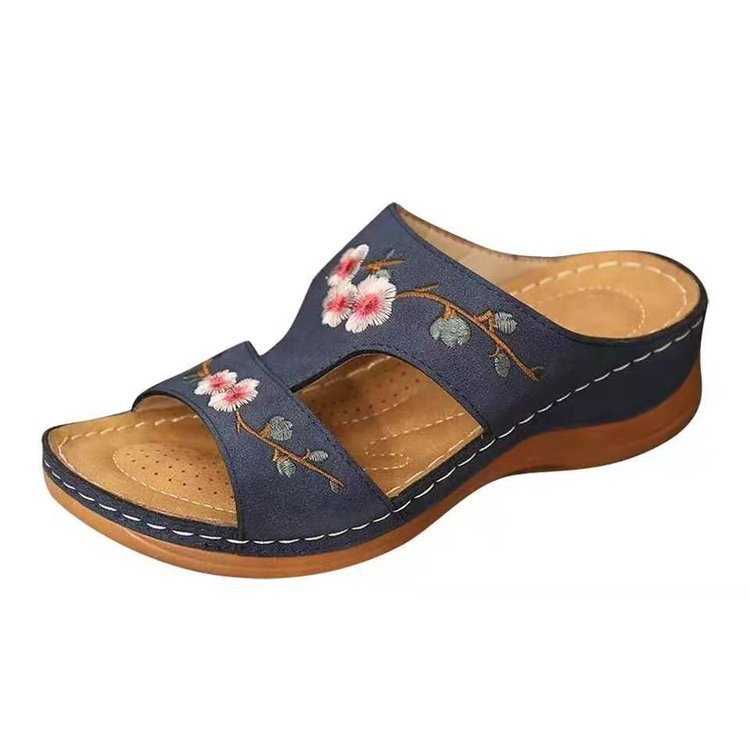 Dames bloemensandalen