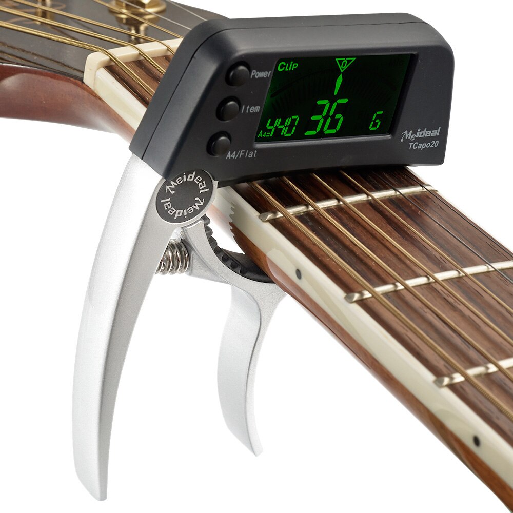 2-in-1 gitaar capo & tuner