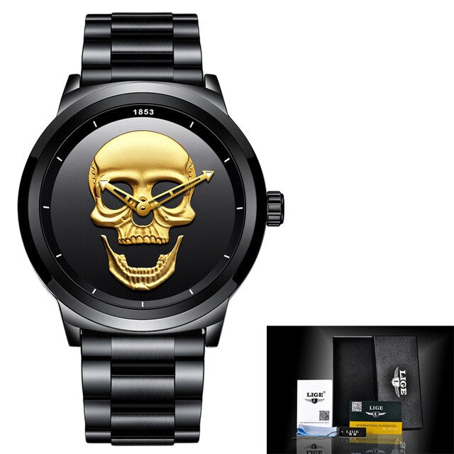 Horloge met schedelmotief LIGE