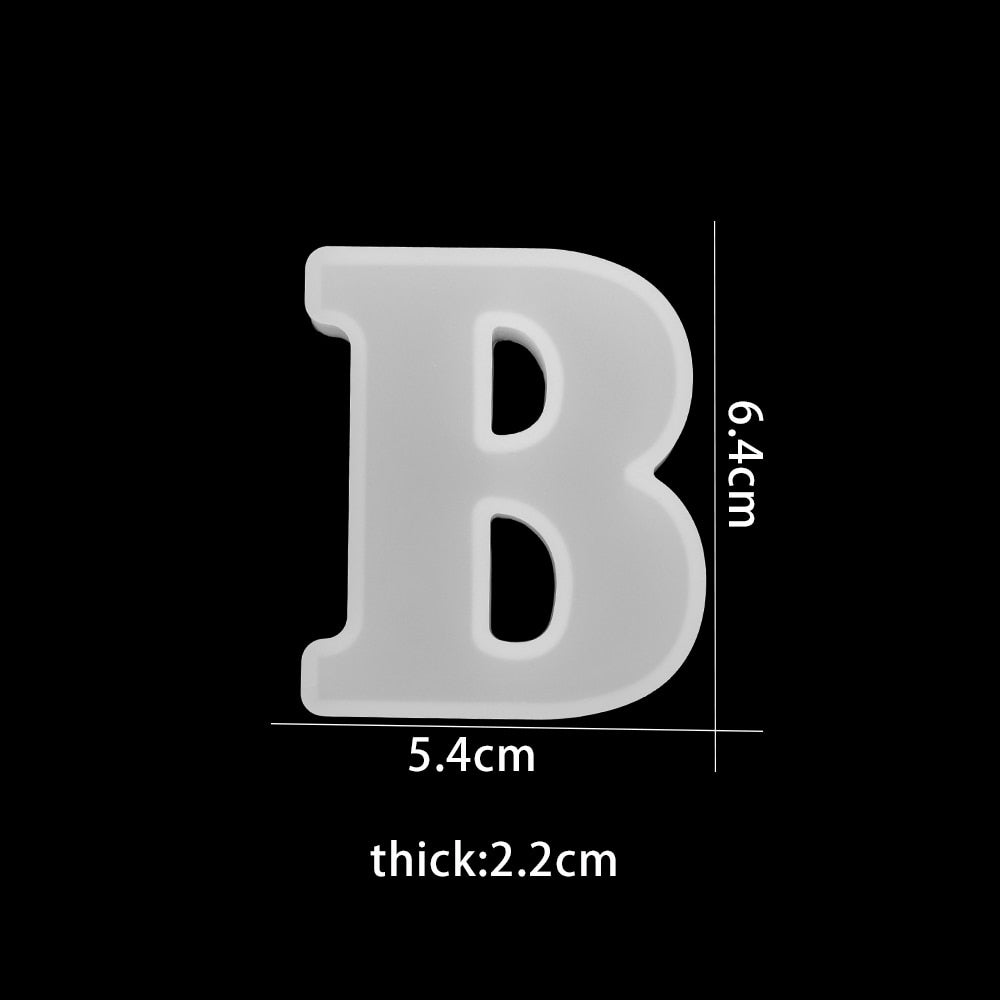3D siliconen mal om chocoladeletters te gieten – bakplezier — afbeelding 11