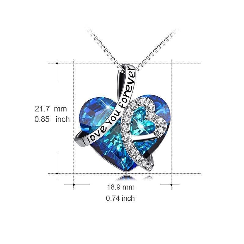 Kristallen ketting I Love You Forever — afbeelding 10