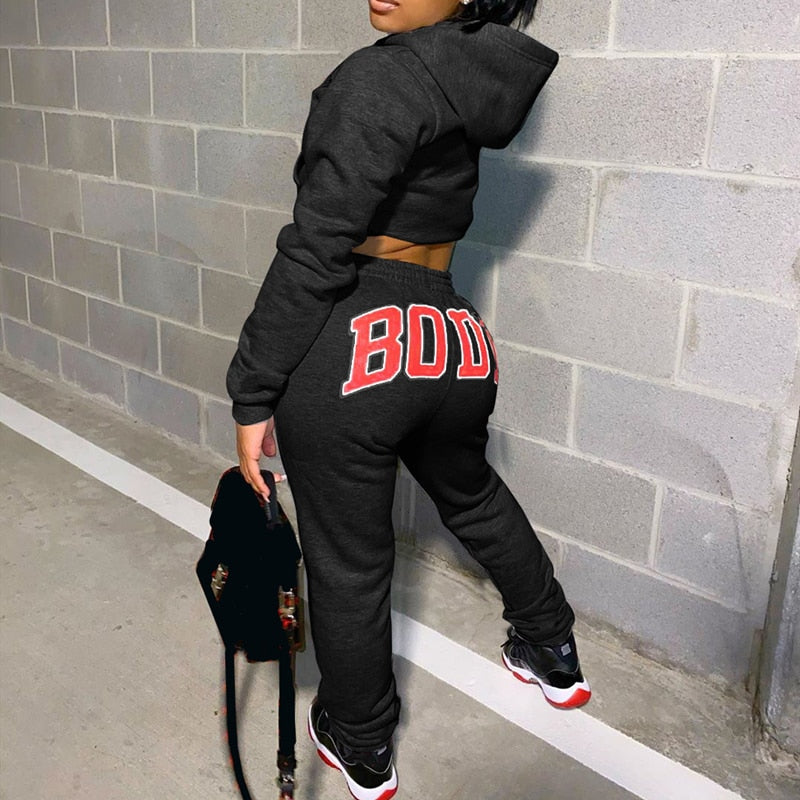 Sweatshirt en joggingsbroek voor dames