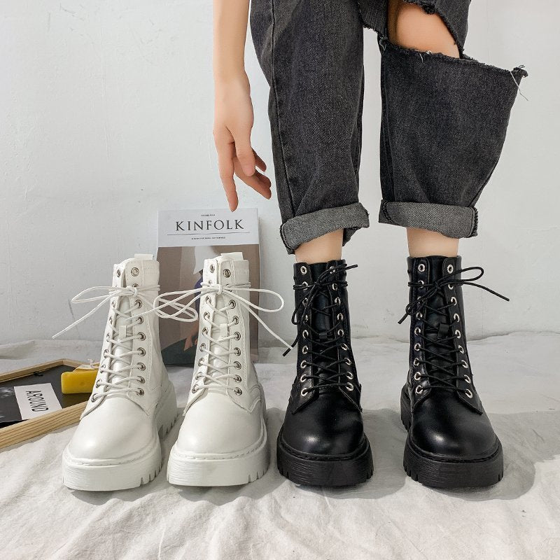 Boots met veter details voor dames
