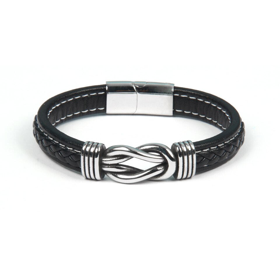 Lederen knoop armband – Infinity armband — afbeelding 13