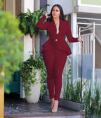 Tweedeledige trainingsset met blazer en broek