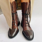 Vintage dames enkellaarzen – Liva