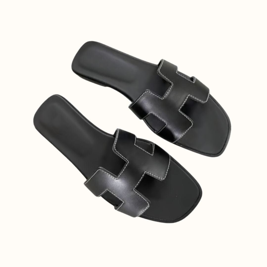 En modieuze slippers