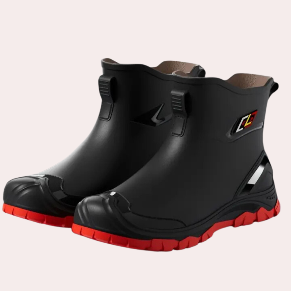 Zwarte winterlaarzen voor heren met grip
