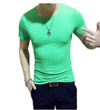 Ademend ronde hals sportshirt heren – licht & sneldrogend — afbeelding 31