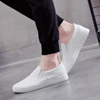 PU-leren heren slip-on sneakers