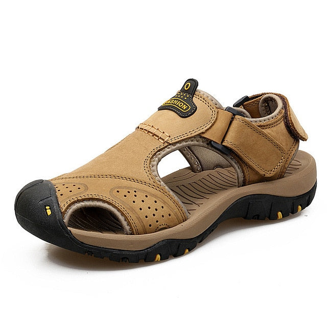 Lamar lederen sandalen
