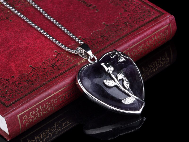 Loving heart – hart hanger van kwarts kristal