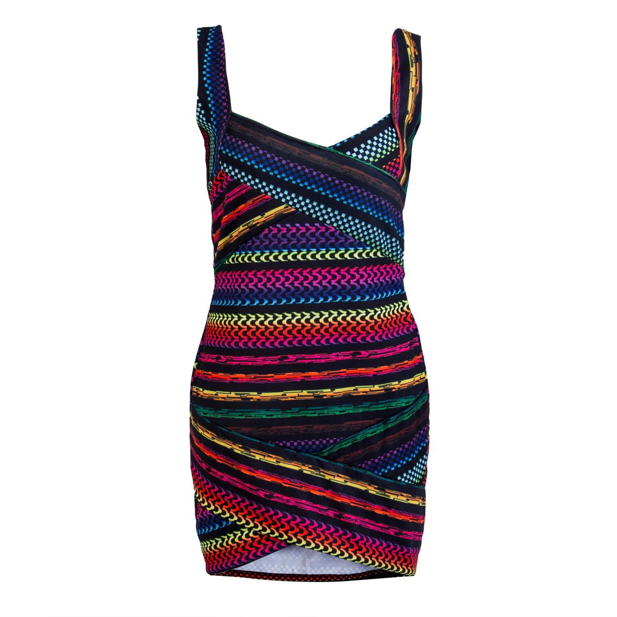 Gestreepte bodycon