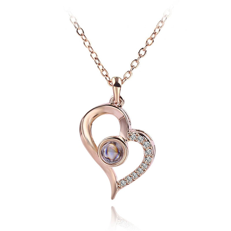 I love U necklace – projectie hanger