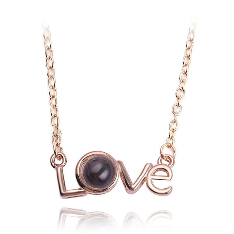 I love U necklace – projectie hanger
