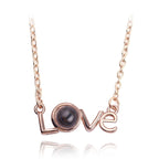 I love U necklace – projectie hanger