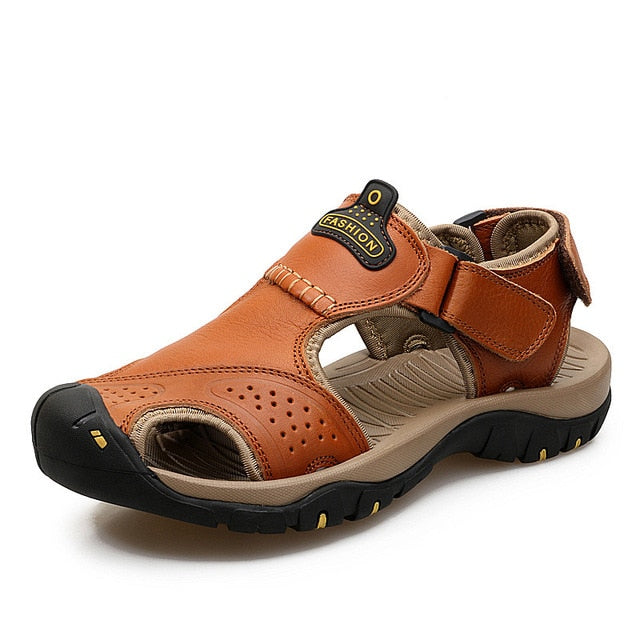 Lamar lederen sandalen