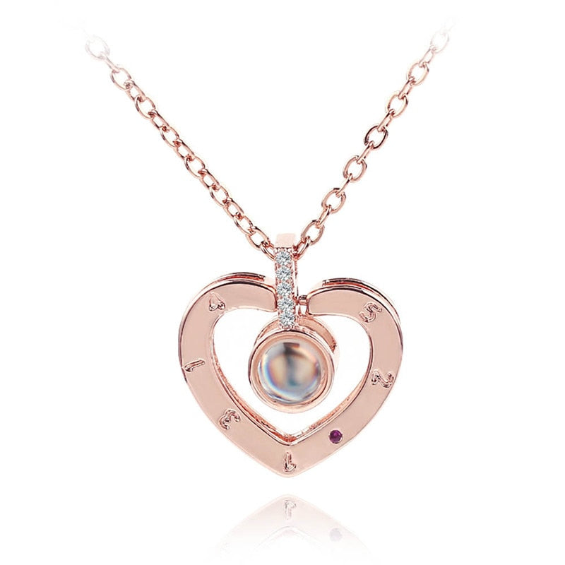 I love U necklace – projectie hanger