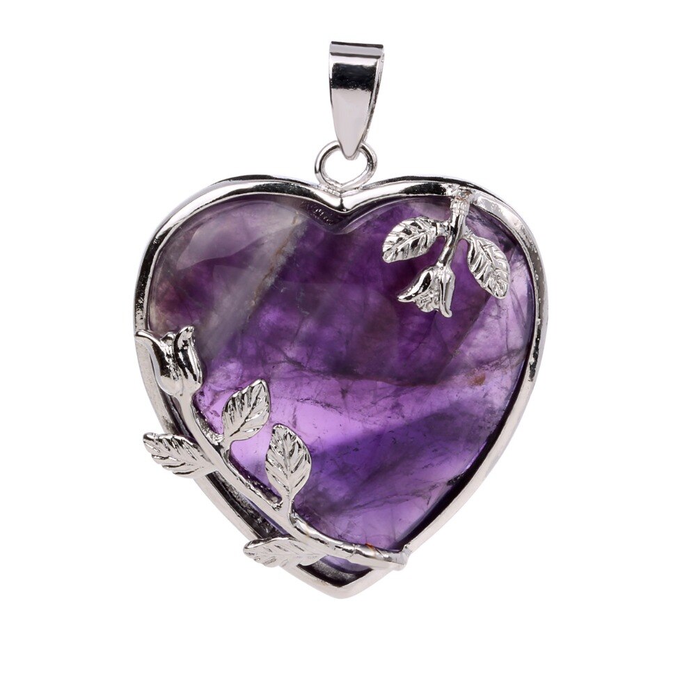 Loving heart – hart hanger van kwarts kristal