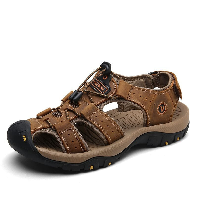 Lamar lederen sandalen