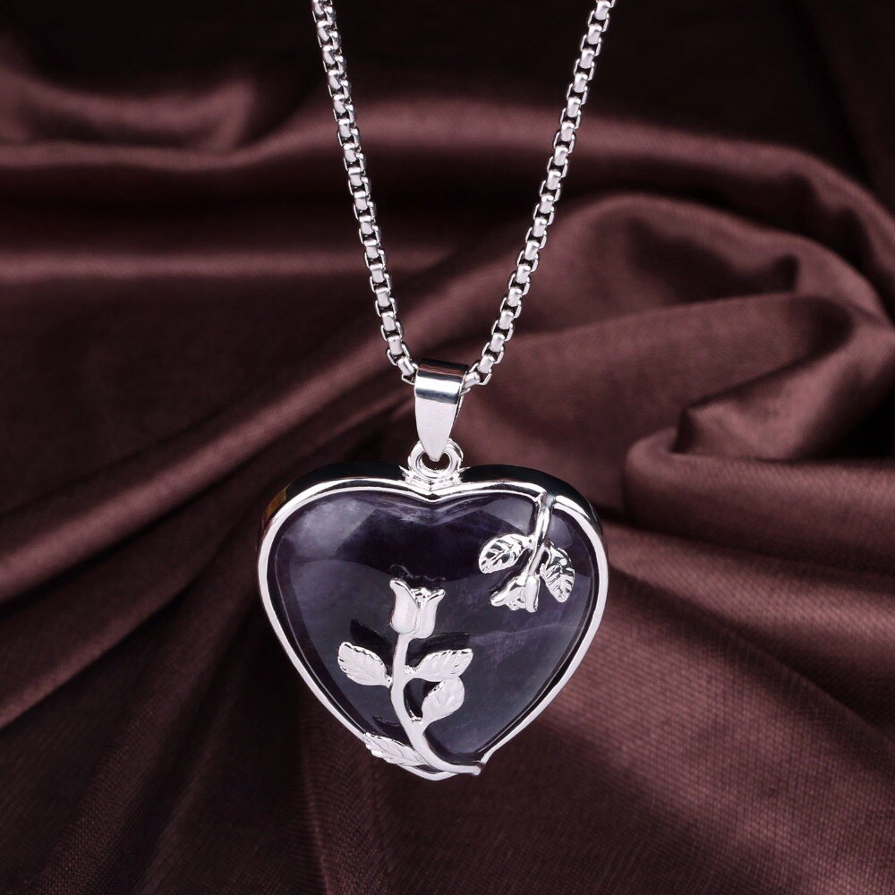 Loving heart – hart hanger van kwarts kristal