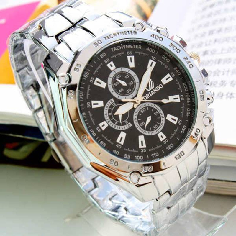 Zakelijk herenhorloge Silver