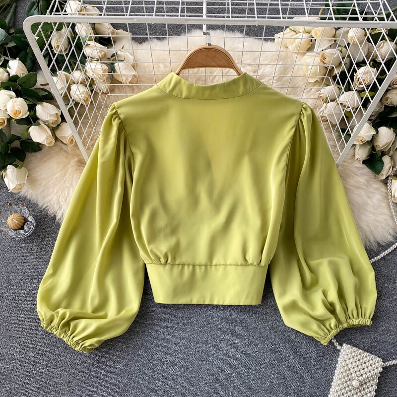Satijnen blouse voor dames – Noor