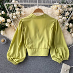 Satijnen blouse voor dames – Noor