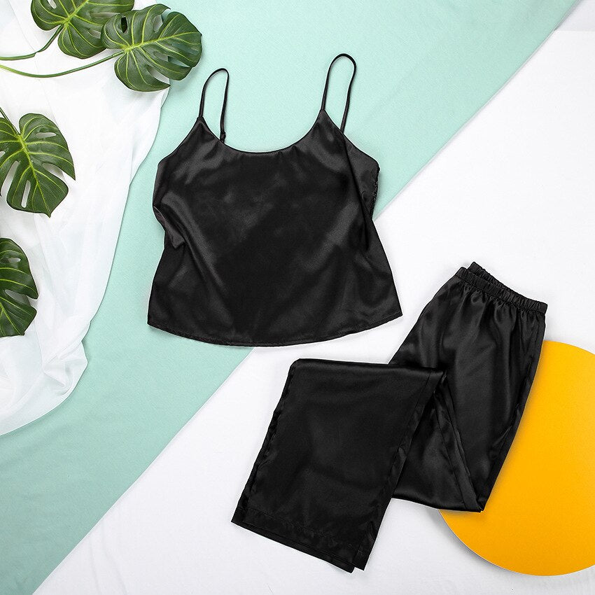 Pyama met lange broek en top voor dames