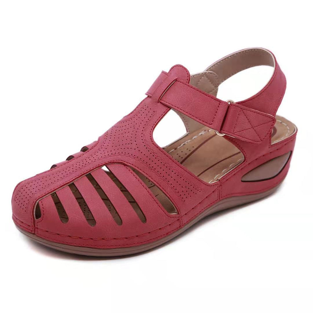 Leren dames sandalen