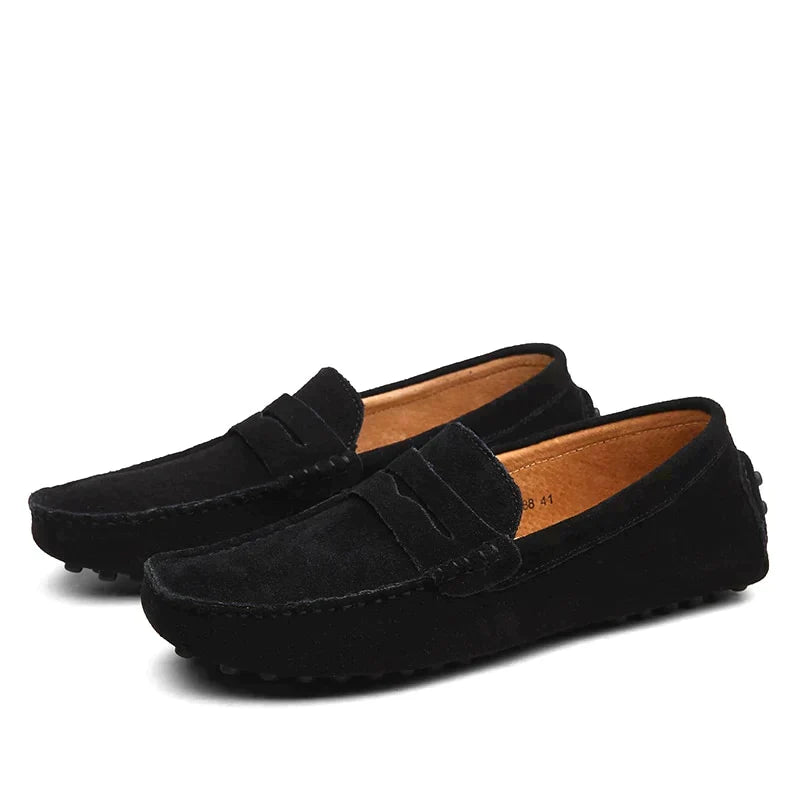 Italiaanse suède loafers