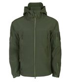 Heren softshell jas met capuchon