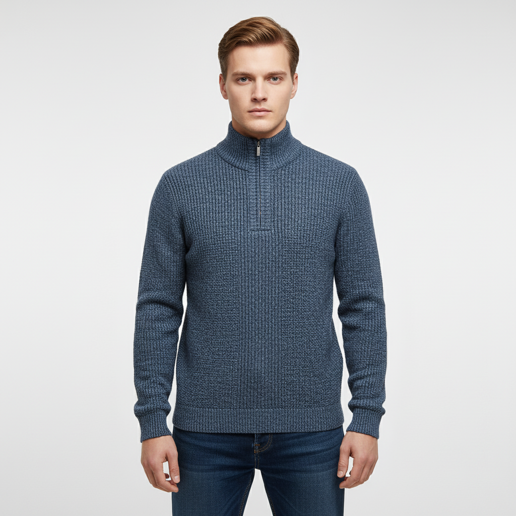 Halve-Zipper trui