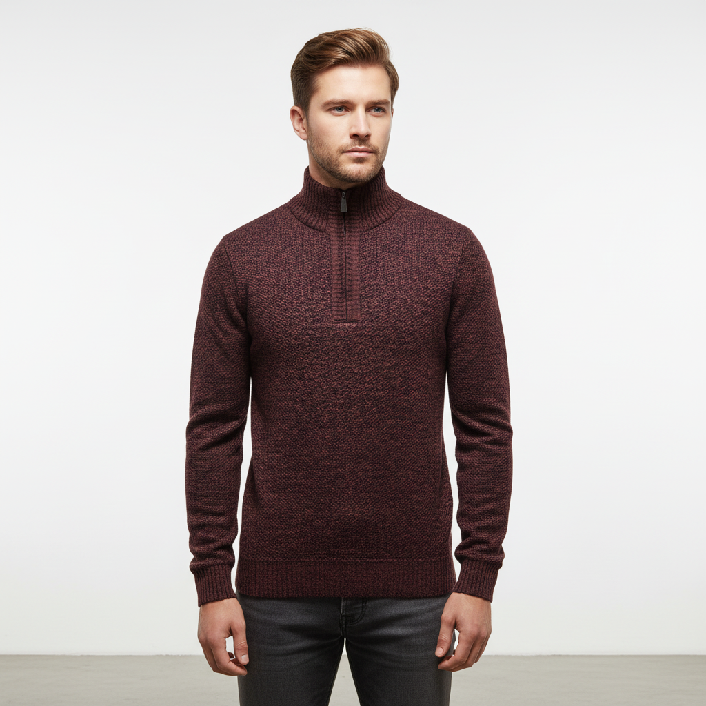 Halve-Zipper trui