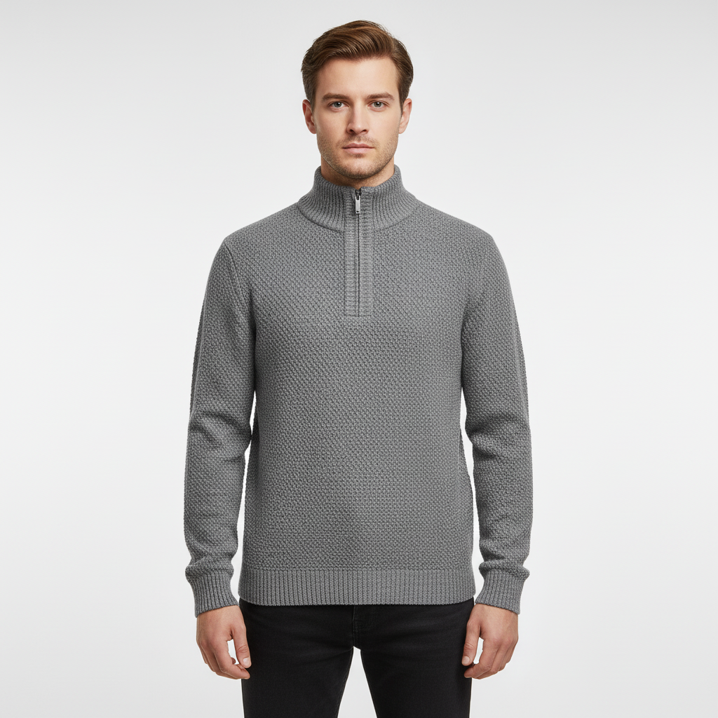 Halve-Zipper trui