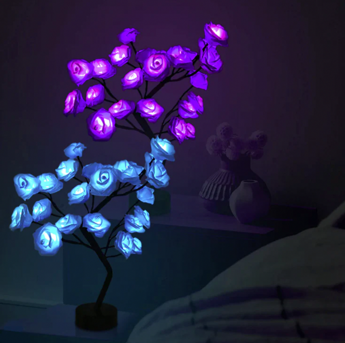 Florale lichtsculptuur